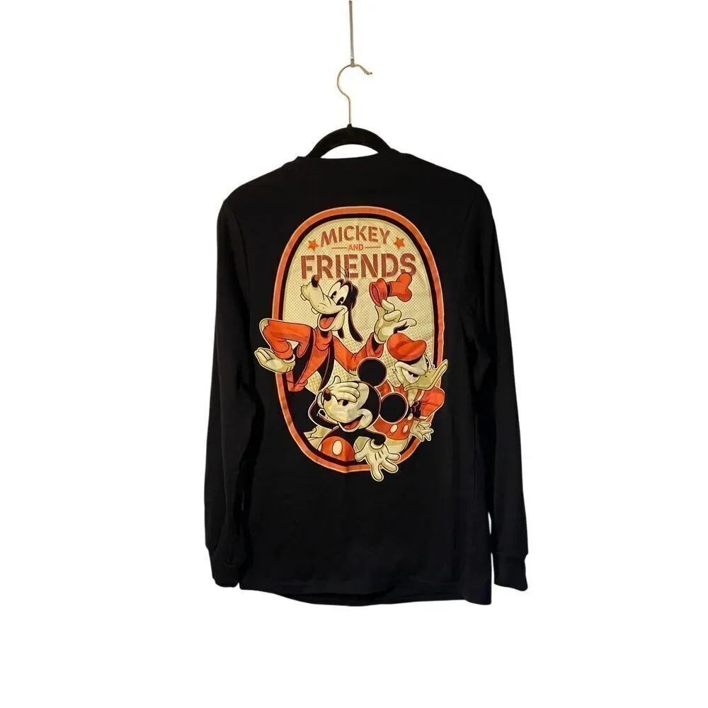 Disney children’s black long sleeve, Mickey and friends T-shirt size CH/S